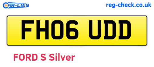FH06UDD are the vehicle registration plates.