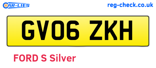 GV06ZKH are the vehicle registration plates.