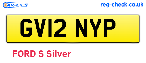 GV12NYP are the vehicle registration plates.