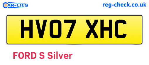 HV07XHC are the vehicle registration plates.