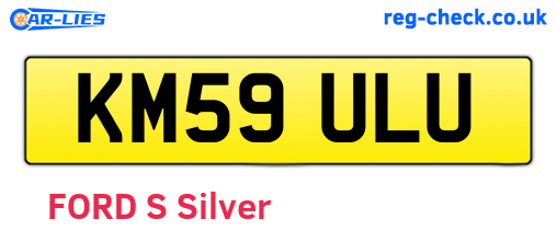 KM59ULU are the vehicle registration plates.