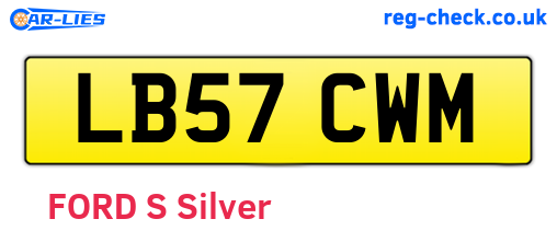 LB57CWM are the vehicle registration plates.