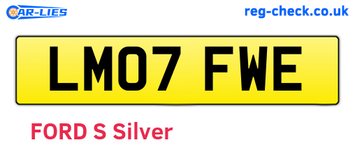 LM07FWE are the vehicle registration plates.