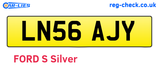 LN56AJY are the vehicle registration plates.