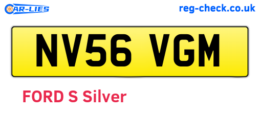NV56VGM are the vehicle registration plates.