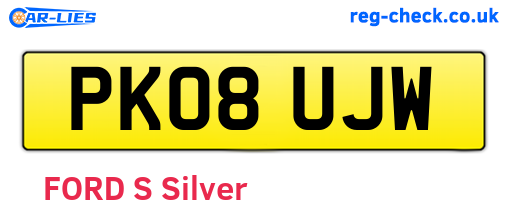 PK08UJW are the vehicle registration plates.