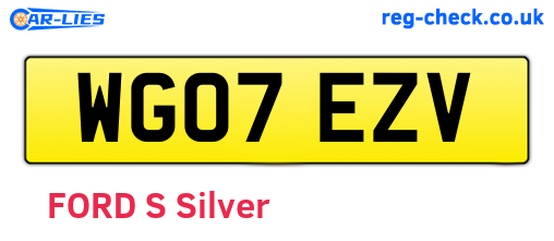 WG07EZV are the vehicle registration plates.