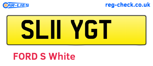 SL11YGT are the vehicle registration plates.