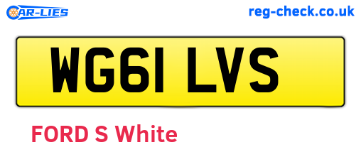 WG61LVS are the vehicle registration plates.