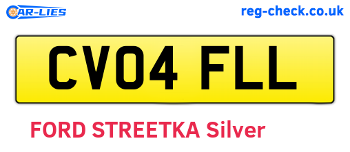 CV04FLL are the vehicle registration plates.