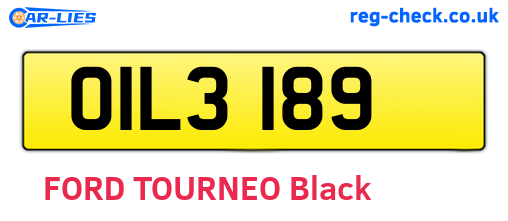 OIL3189 are the vehicle registration plates.