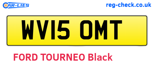 WV15OMT are the vehicle registration plates.