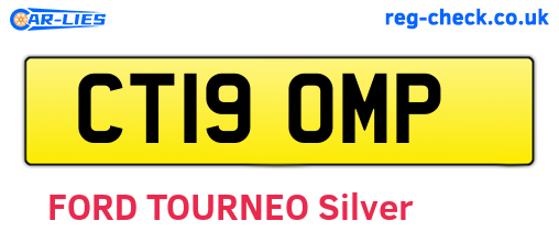 CT19OMP are the vehicle registration plates.
