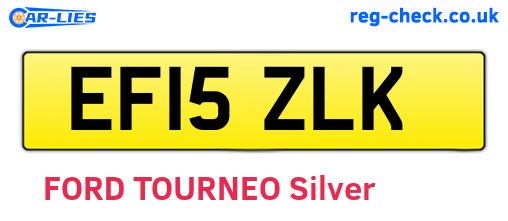 EF15ZLK are the vehicle registration plates.