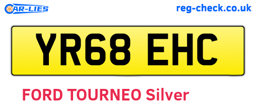 YR68EHC are the vehicle registration plates.
