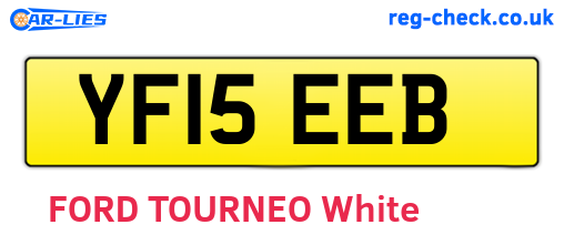 YF15EEB are the vehicle registration plates.
