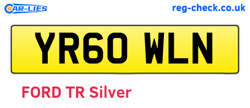 YR60WLN are the vehicle registration plates.