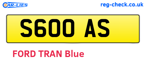 S60OAS are the vehicle registration plates.