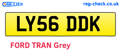 LY56DDK are the vehicle registration plates.