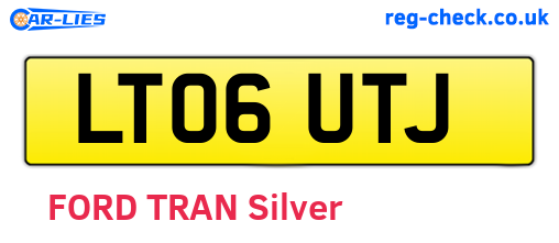 LT06UTJ are the vehicle registration plates.