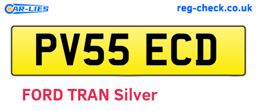 PV55ECD are the vehicle registration plates.