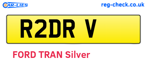 R2DRV are the vehicle registration plates.