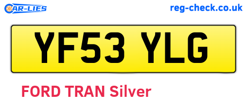 YF53YLG are the vehicle registration plates.