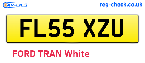 FL55XZU are the vehicle registration plates.