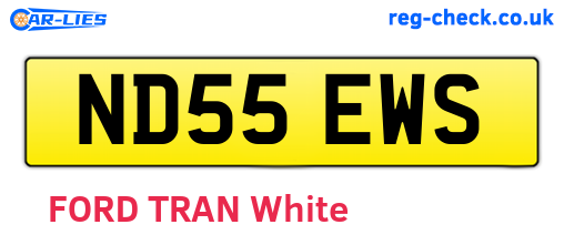 ND55EWS are the vehicle registration plates.