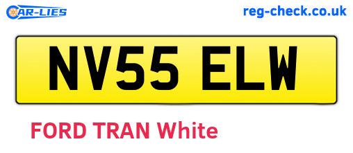 NV55ELW are the vehicle registration plates.