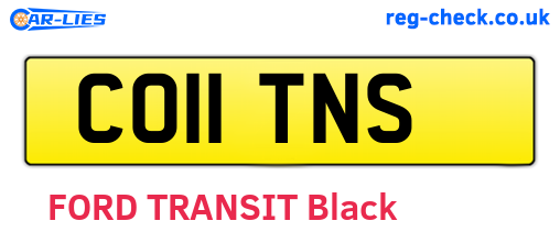 CO11TNS are the vehicle registration plates.