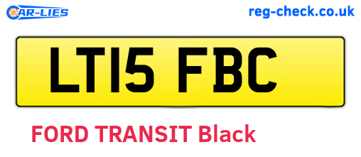 LT15FBC are the vehicle registration plates.