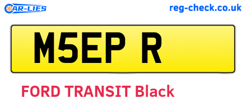 M5EPR are the vehicle registration plates.