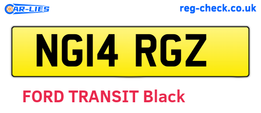 NG14RGZ are the vehicle registration plates.