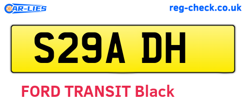 S29ADH are the vehicle registration plates.