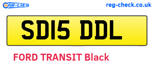 SD15DDL are the vehicle registration plates.