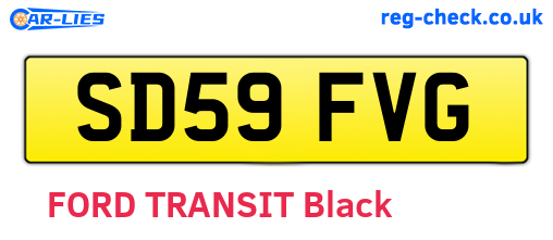 SD59FVG are the vehicle registration plates.