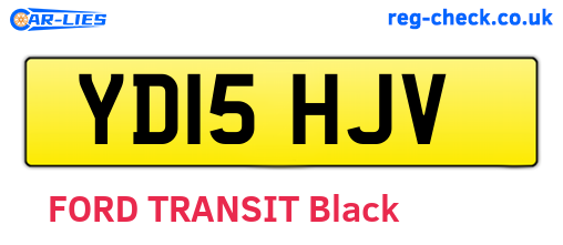 YD15HJV are the vehicle registration plates.