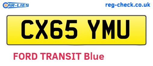 CX65YMU are the vehicle registration plates.