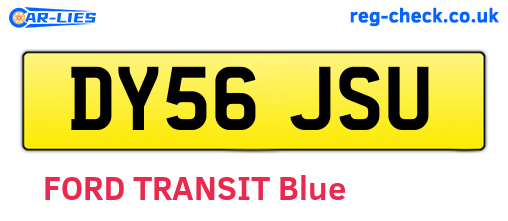 DY56JSU are the vehicle registration plates.