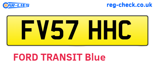 FV57HHC are the vehicle registration plates.