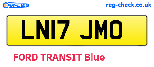 LN17JMO are the vehicle registration plates.