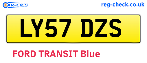 LY57DZS are the vehicle registration plates.