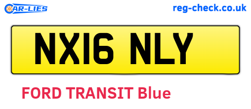 NX16NLY are the vehicle registration plates.