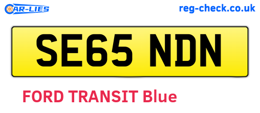 SE65NDN are the vehicle registration plates.
