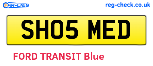 SH05MED are the vehicle registration plates.