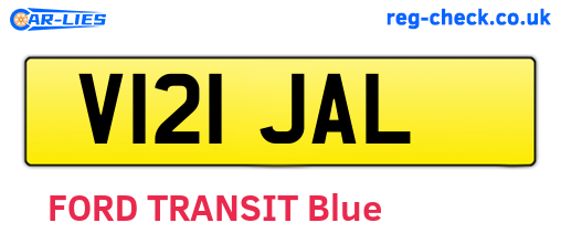 V121JAL are the vehicle registration plates.