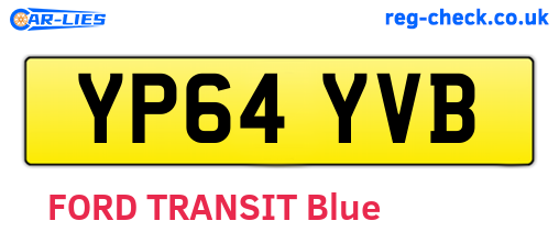 YP64YVB are the vehicle registration plates.