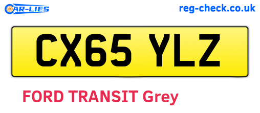 CX65YLZ are the vehicle registration plates.