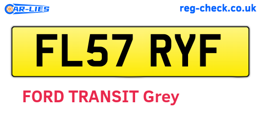 FL57RYF are the vehicle registration plates.